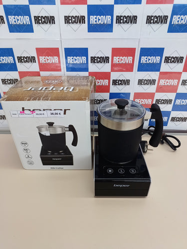 Espumador Leche 650 W automático magnético 500 ml, ABS, Negro